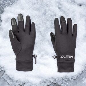NEW Marmot Women's Power Stretch Connect Gloves Black Power Stretch Gloves - SM